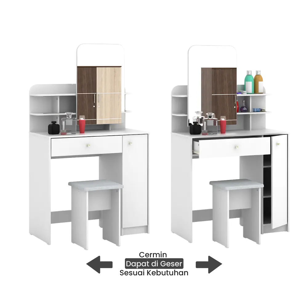 PIRA METROPOLIS - SECHA DS80 MEJA RIAS warna WHITE - METROPOLIS - foto 3