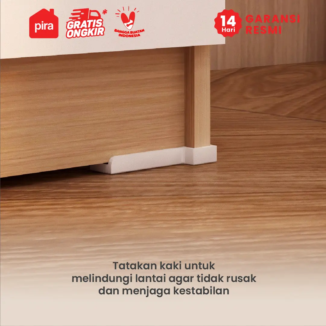PIRA METROPOLIS OX -  ARUNA SB120 BUFET / RAK DAPUR / KITCHEN SET BAWAH DAPUR / LEMARI DAPUR warna PRO OAK - WHITE - PIRA METROPOLIS OX - foto 5