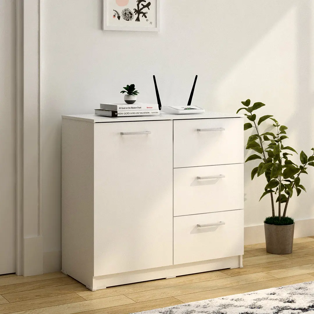 PIRA METROPOLIS OX -  ARUNA SB80 BUFET / RAK DAPUR / KITCHEN SET BAWAH DAPUR / LEMARI DAPUR warna WHITE - PIRA METROPOLIS OX - foto 8