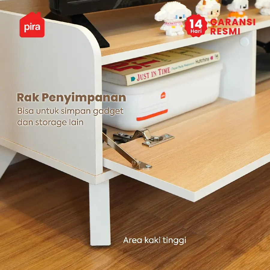 PIRA METROPOLIS OX -  SOJA TV81 S MEJA TV / RAK TV warna WHITE - PRO OAK - PIRA METROPOLIS OX - foto 3