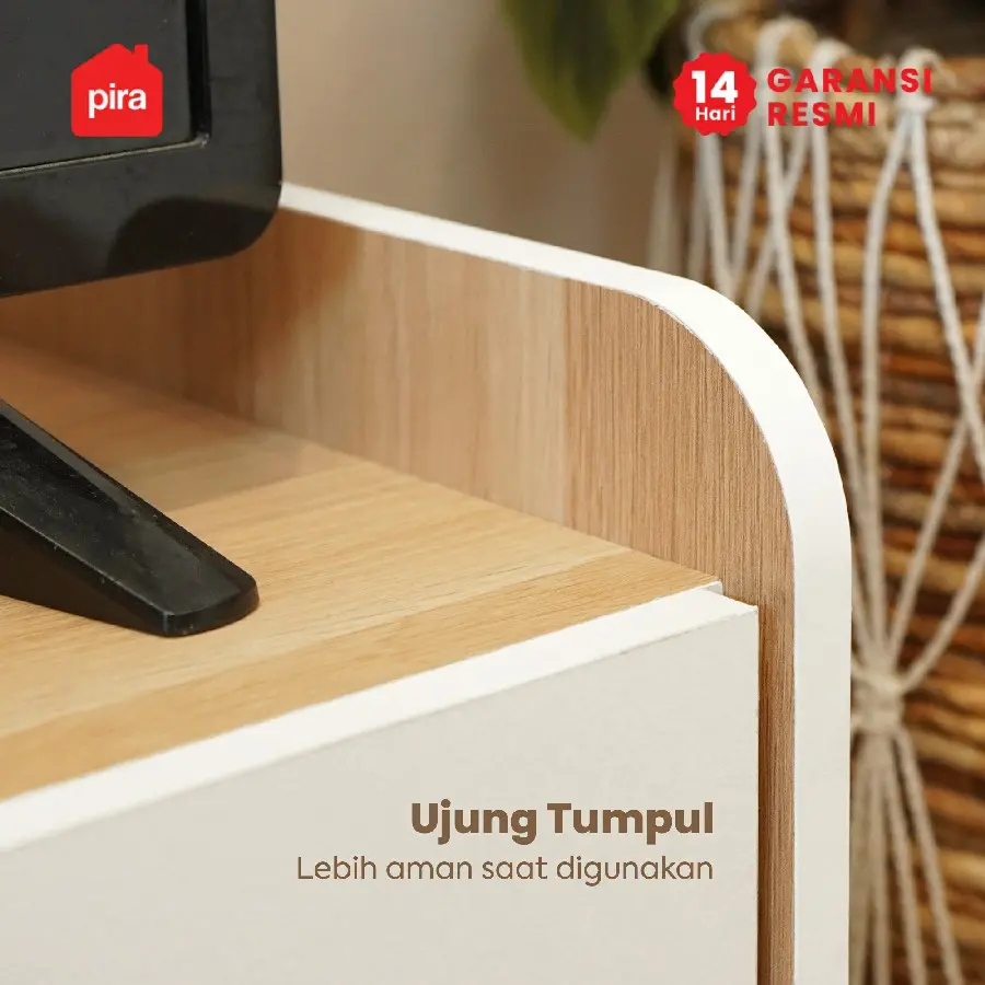 PIRA METROPOLIS OX -  SOJA TV81 S MEJA TV / RAK TV warna WHITE - PRO OAK - PIRA METROPOLIS OX - foto 5