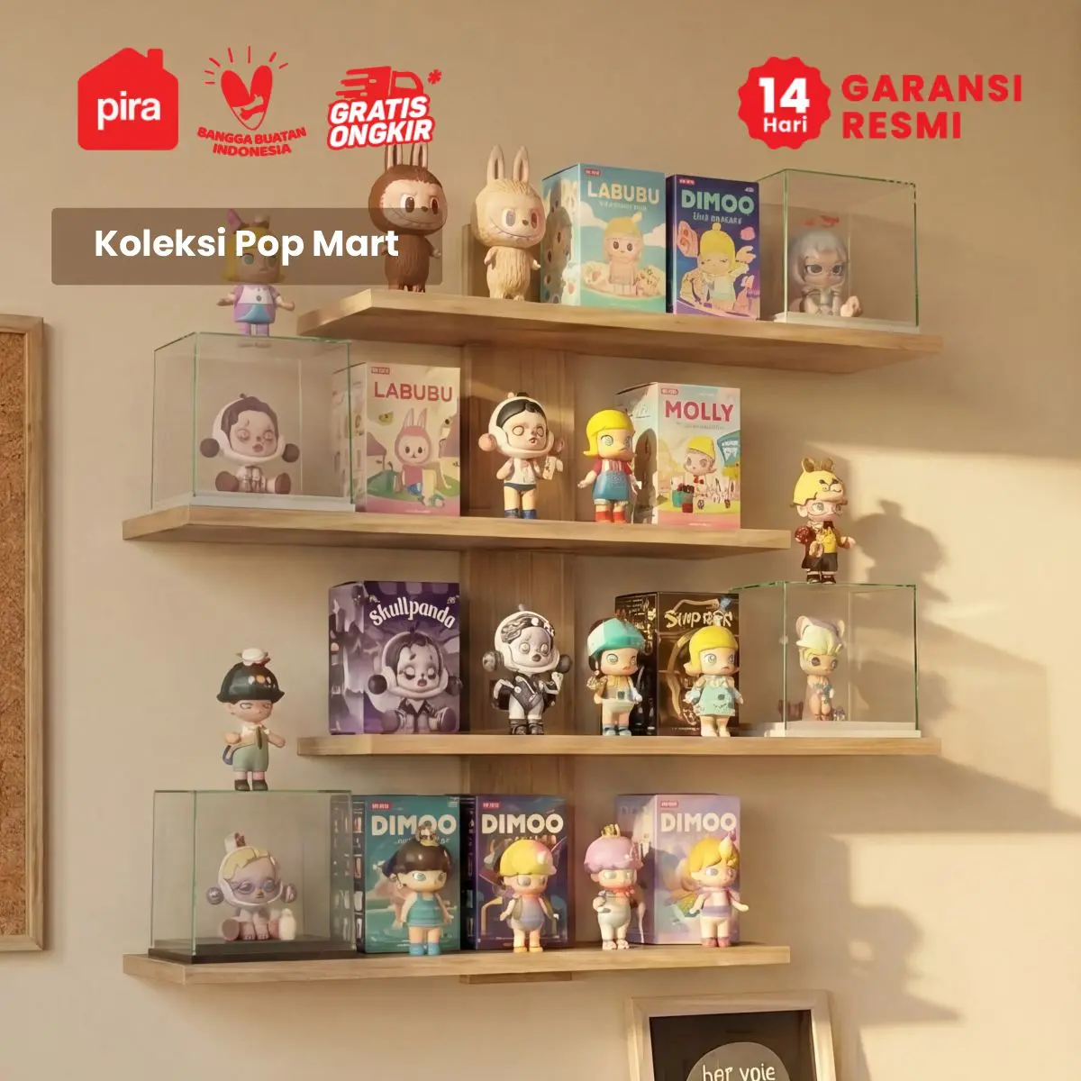 PIRA METROPOLIS - VARKU WS RAK DINDING / RAK AKSESORIS warna PRO OAK - PIRA METROPOLIS - foto 6