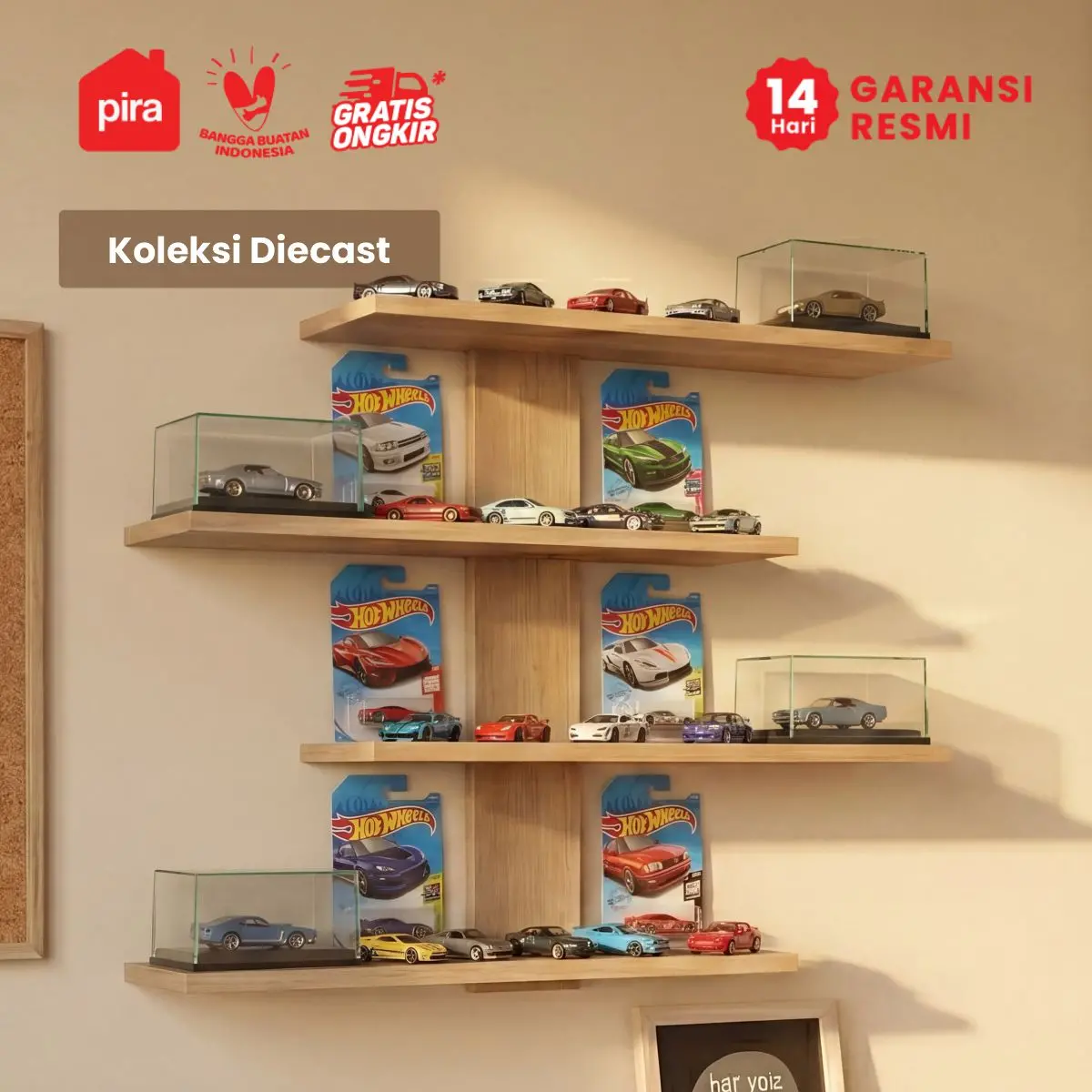 PIRA METROPOLIS - VARKU WS RAK DINDING / RAK AKSESORIS warna PRO OAK - PIRA METROPOLIS - foto 7