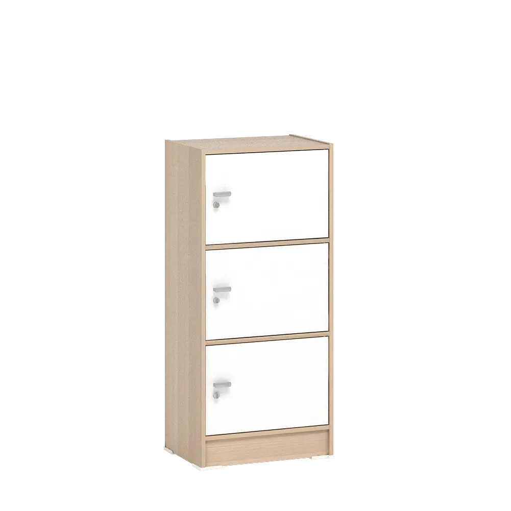 PIRA METROPOLIS OX - ARUNA RSG 3 RAK SERBAGUNA / RAK SUSUN 3 PINTU warna PRO OAK - WHITE - PIRA METROPOLIS OX - foto 3