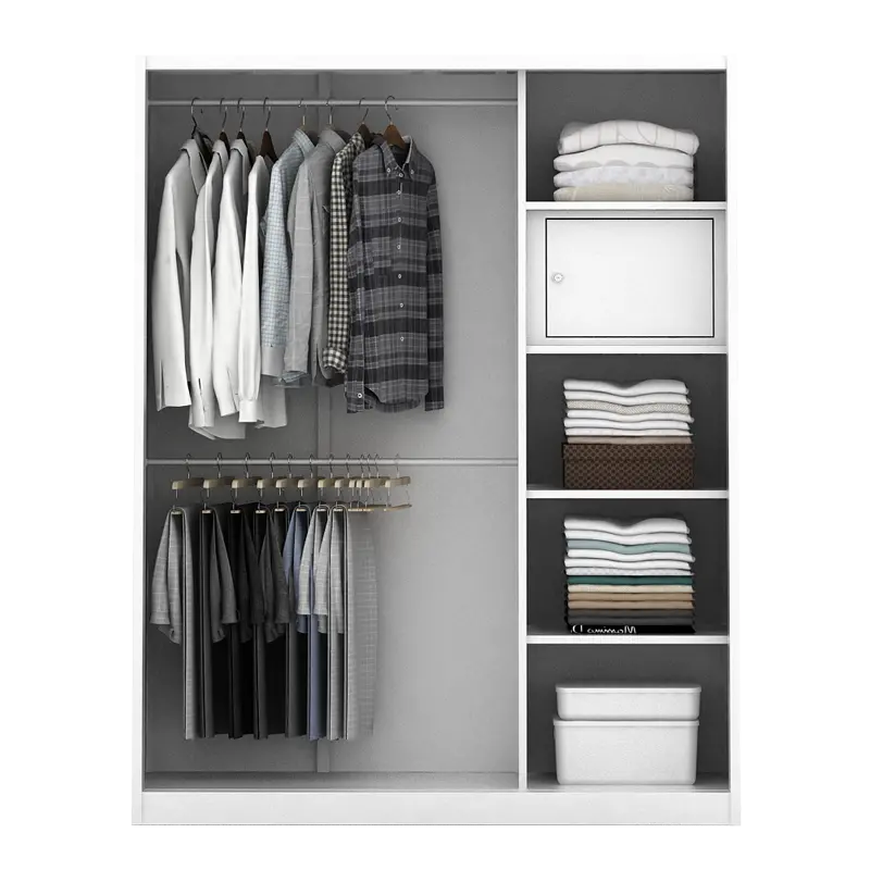PIRA - KELSEY 150A MWDSL LEMARI PAKAIAN BESI SLIDING / PINTU GESER warna WHITE - PIRA - foto 5