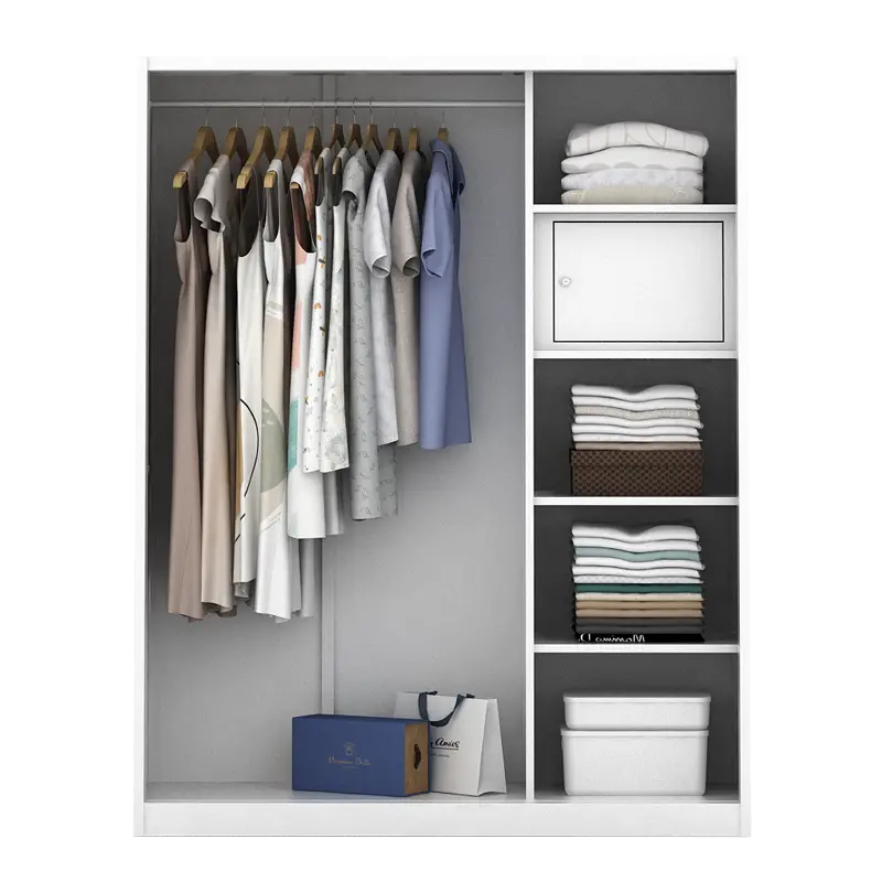 PIRA - KELSEY 150A MWDSL LEMARI PAKAIAN BESI SLIDING / PINTU GESER warna WHITE - PIRA - foto 6