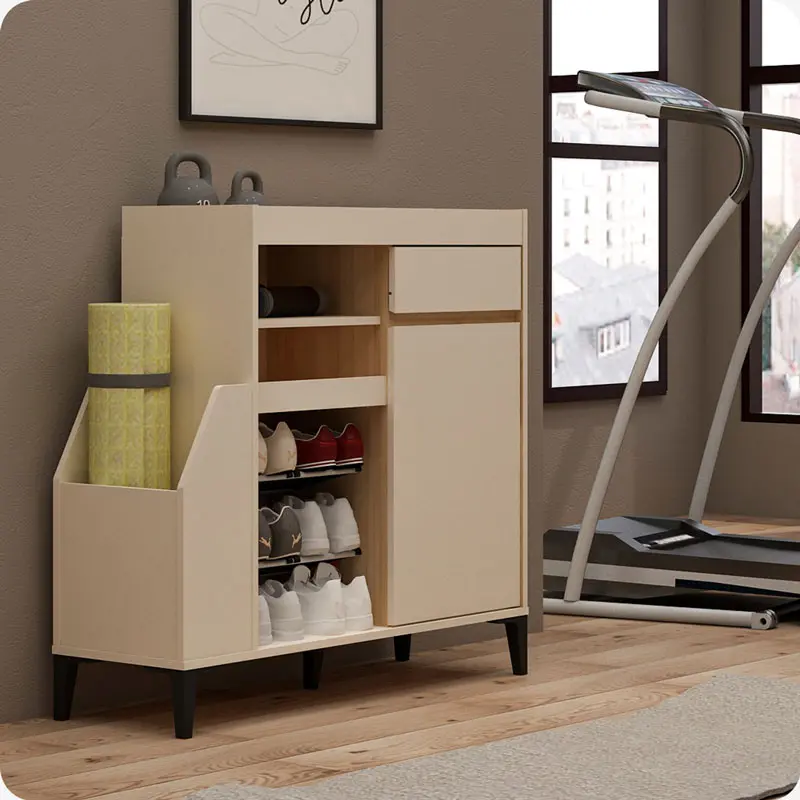 PIRA -  ATLETA SS100 TEMPAT PENYIMPANAN ALAT OLAHRAGA / BUFET warna LIGHT TAUPE - YELLOW OAK - PIRA - foto 2