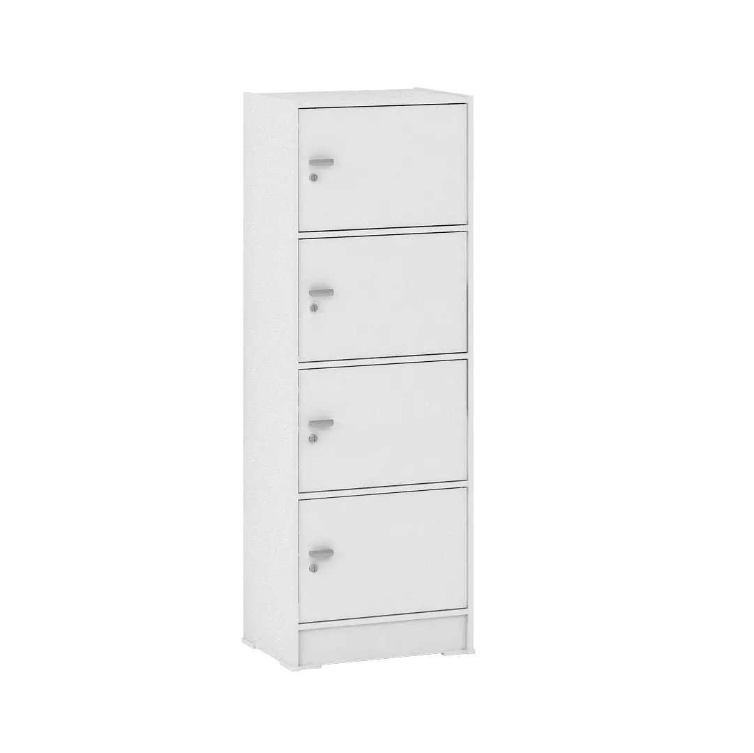 PIRA METROPOLIS OX - ARUNA RSG 4 RAK SERBAGUNA / RAK SUSUN 4 PINTU warna WHITE - PIRA METROPOLIS OX - foto 3
