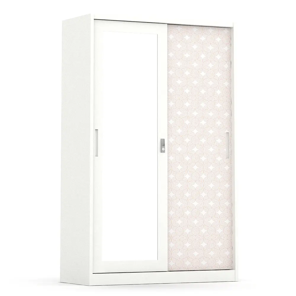 PIRA BAVARIAN - WURF 120 MWDSL LEMARI PAKAIAN BESI SLIDING / PINTU GESER warna WHITE CLAY - BAVARIAN - foto 3