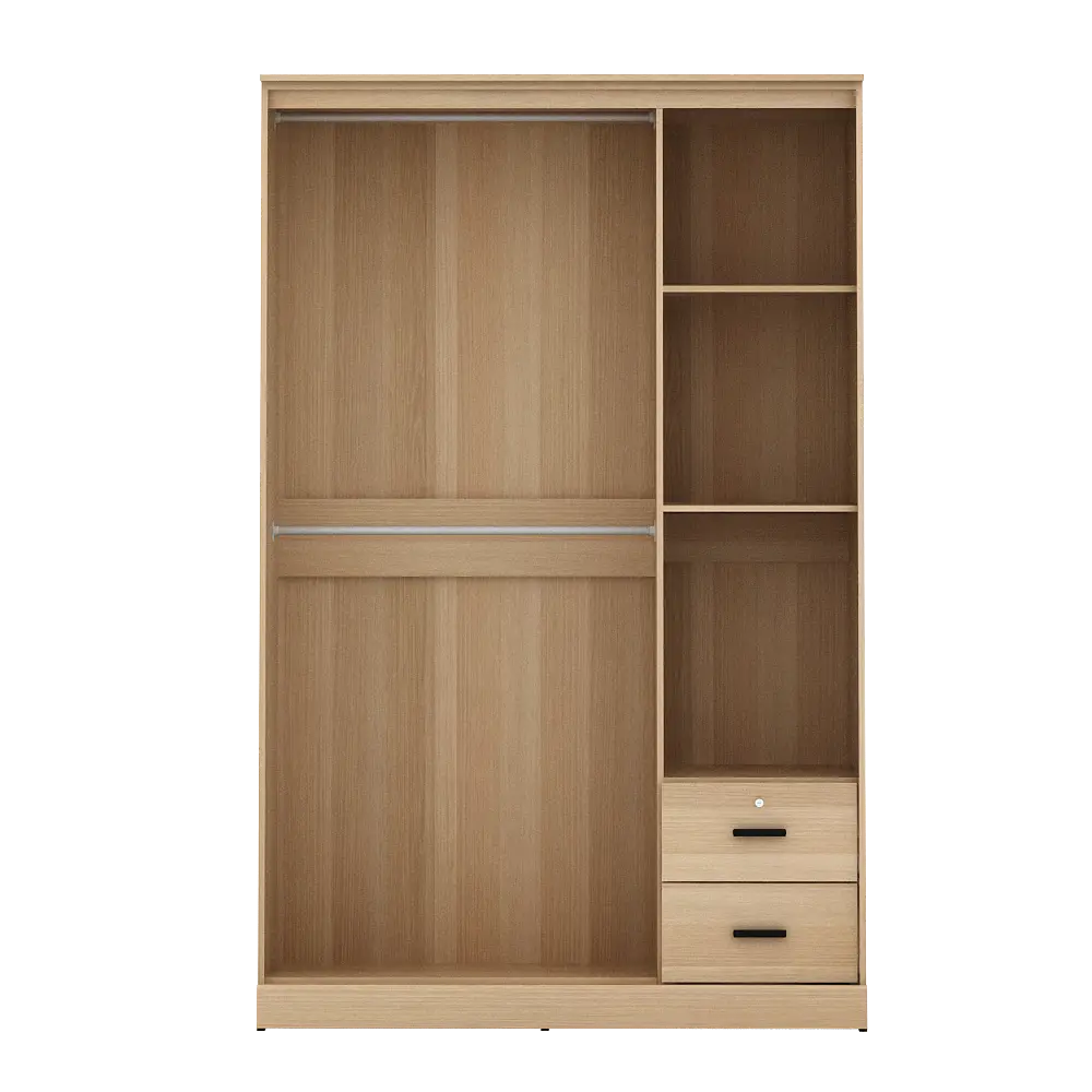 PIRA METROPOLIS -  YORK 3P 2DR LEMARI PAKAIAN 3 PINTU DENGAN 2 LACI warna PRO OAK - PIRA METROPOLIS - foto 8