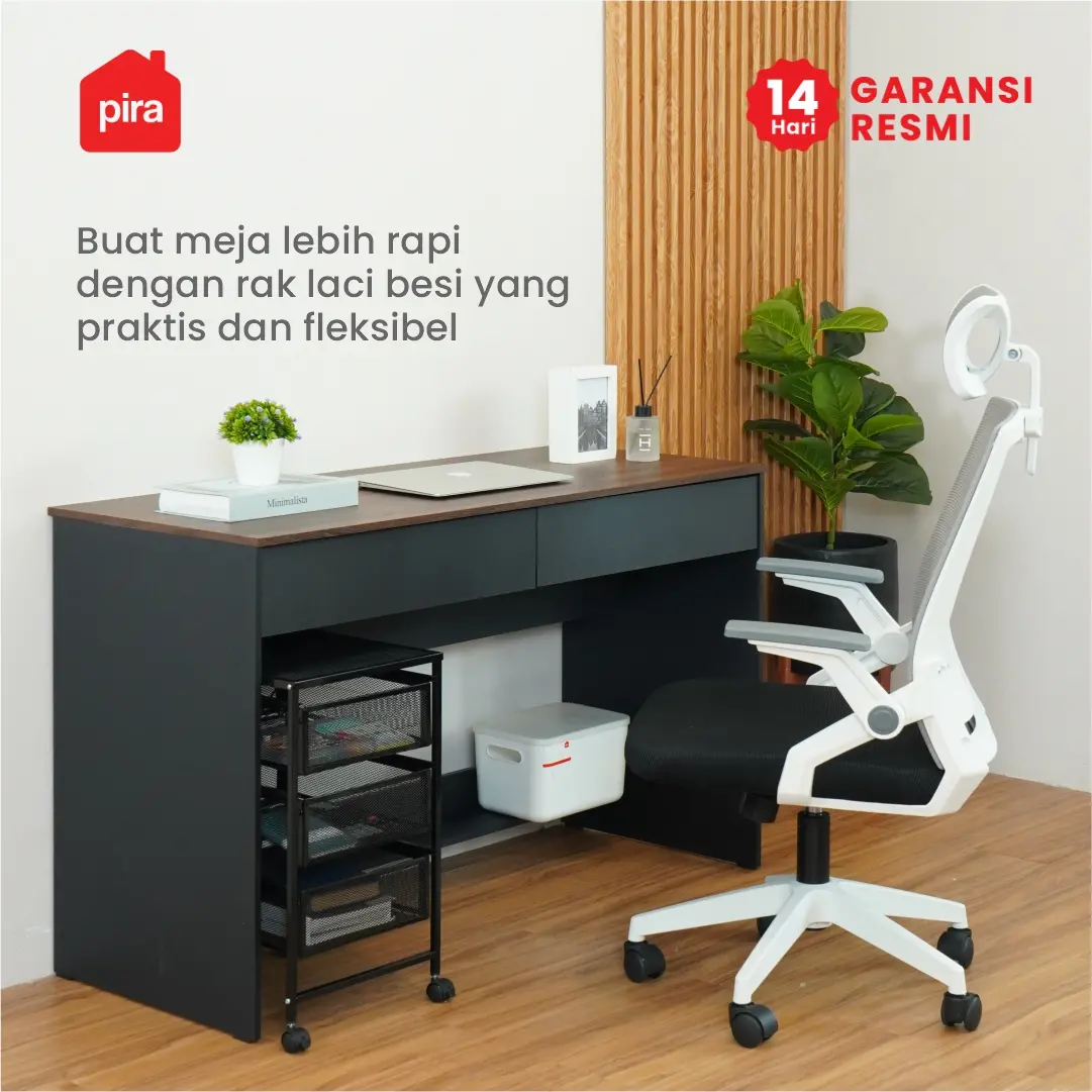 PIRA METROPOLIS - ALVA MCH4 RAK LACI BESI / DRAWER PENYIMPANAN BESI / RAK SUSUN BESI / LACI DOKUMEN warna BLACK - PIRA METROPOLIS - foto 6