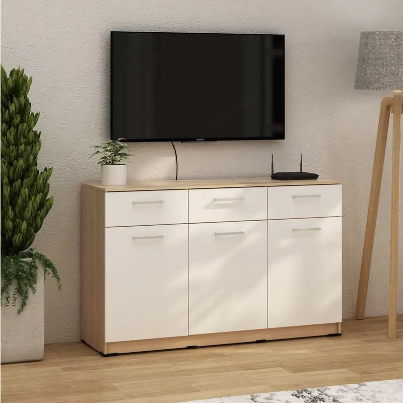 PIRA METROPOLIS OX - ARUNA SB121 BUFET / RAK DAPUR / KITCHEN SET BAWAH DAPUR / LEMARI DAPUR warna PRO OAK - WHITE - PIRA METROPOLIS OX - foto 4