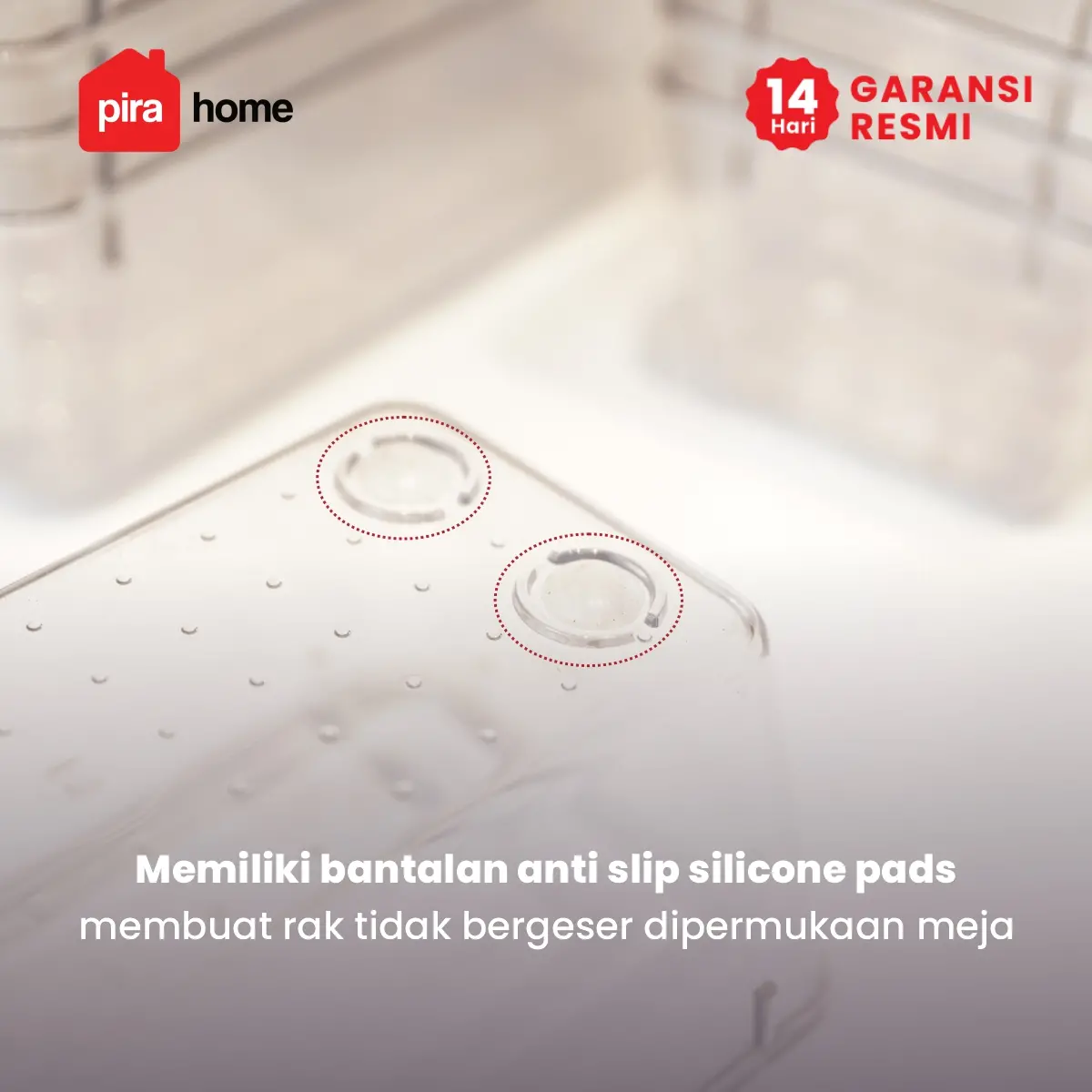 PIRA HOME -  SHITA DRAWER7 PO ORGANIZER LACI BENING / SEKAT LACI TRANSPARAN ISI 7 PCS warna CLEAR - PIRA HOME - foto 4