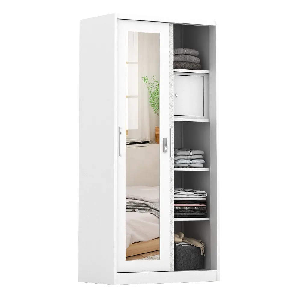 PIRA METROPOLIS -  VILO 90 A MWDSL LEMARI PAKAIAN BESI SLIDING / PINTU GESER warna WHITE - METROPOLIS - foto 7