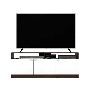 PIRA METROPOLIS -  ALBA BAZ TV120  MEJA TV / RAK TV warna AMERICAN WALNUT - WHITE - METROPOLIS - foto 3