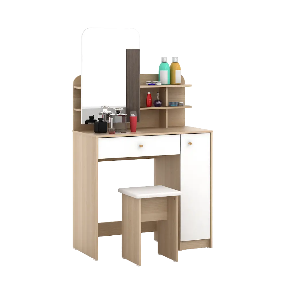 PIRA METROPOLIS - SECHA DS80 MEJA RIAS warna PRO OAK - WHITE - METROPOLIS - foto 3