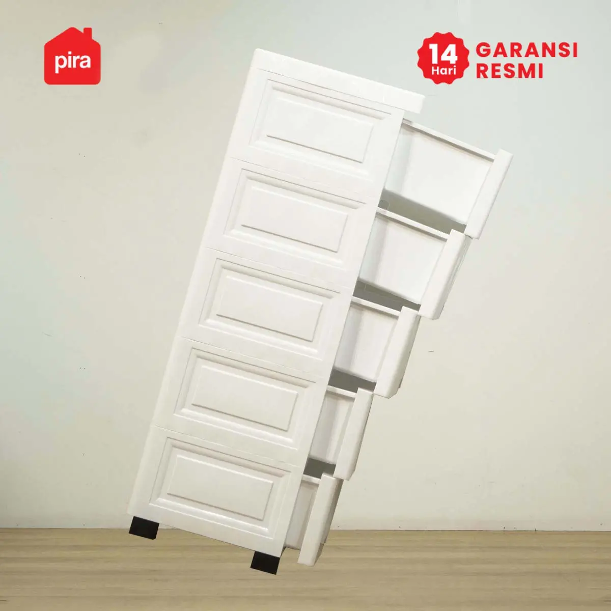 PIRA METROPOLIS - KAO PCH5+2 LEMARI LACI PLASTIK / LEMARI PLASTIK / DRAWER PLASTIK / LEMARI BAYI / LEMARI PAKAIAN ANAK warna WHITE - PIRA METROPOLIS - foto 23