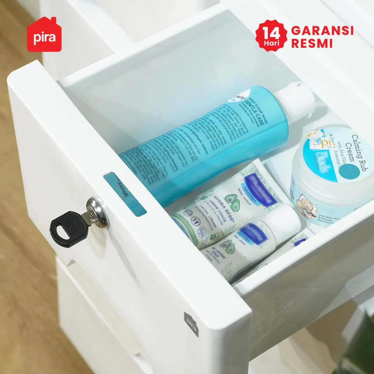 PIRA METROPOLIS - KAO PCH5+2 LEMARI LACI PLASTIK / LEMARI PLASTIK / DRAWER PLASTIK / LEMARI BAYI / LEMARI PAKAIAN ANAK warna WHITE - PIRA METROPOLIS - foto 17
