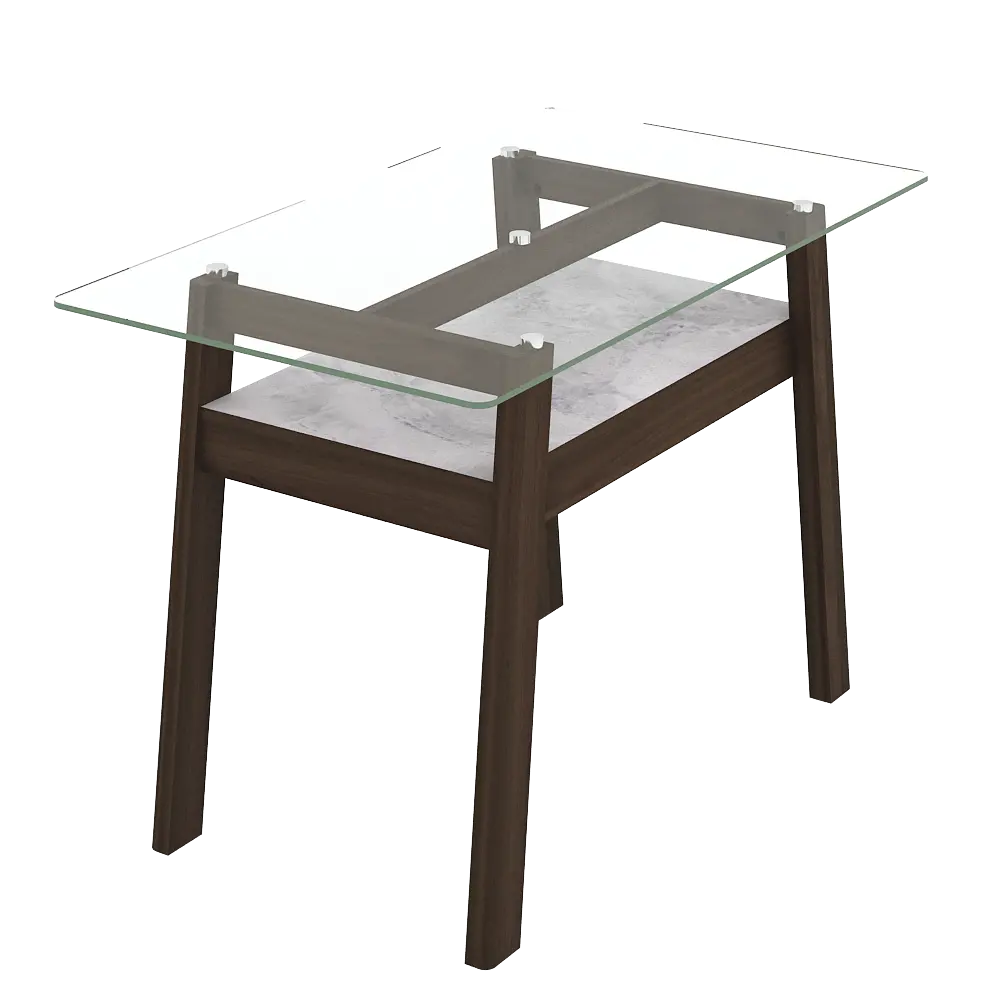 PIRA - NOBBEY DT120 MEJA MAKAN warna BROWN WALNUT - PIRA - foto 7