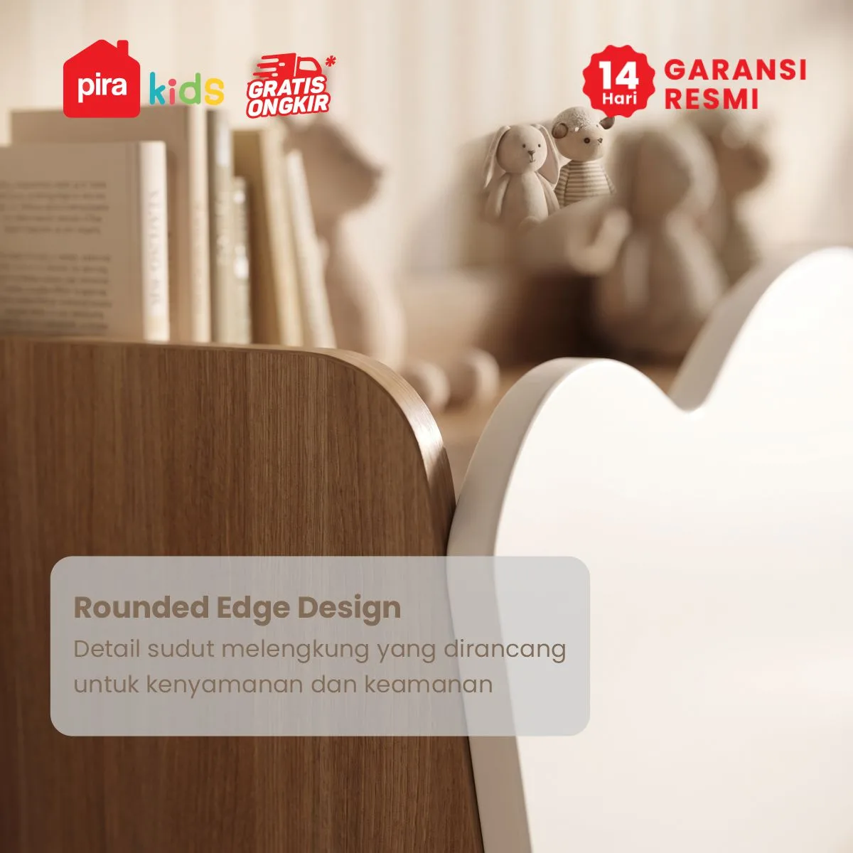 PIRA KIDS - KUMMO HB100 HEADBOARD KASUR / SANDARAN KASUR / DIPAN / DIPAN TEMPAT TIDUR warna PRO OAK - WHITE - PIRA KIDS - foto 5
