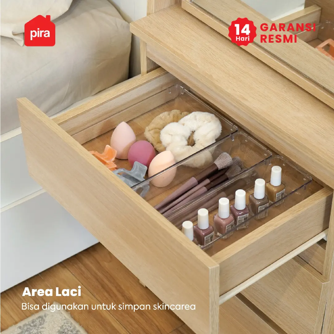 PIRA - KIREI DS48 MEJA RIAS / CERMIN FULL BODY / MEJA RIAS MINIMALIS warna PRO OAK - PIRA - foto 6