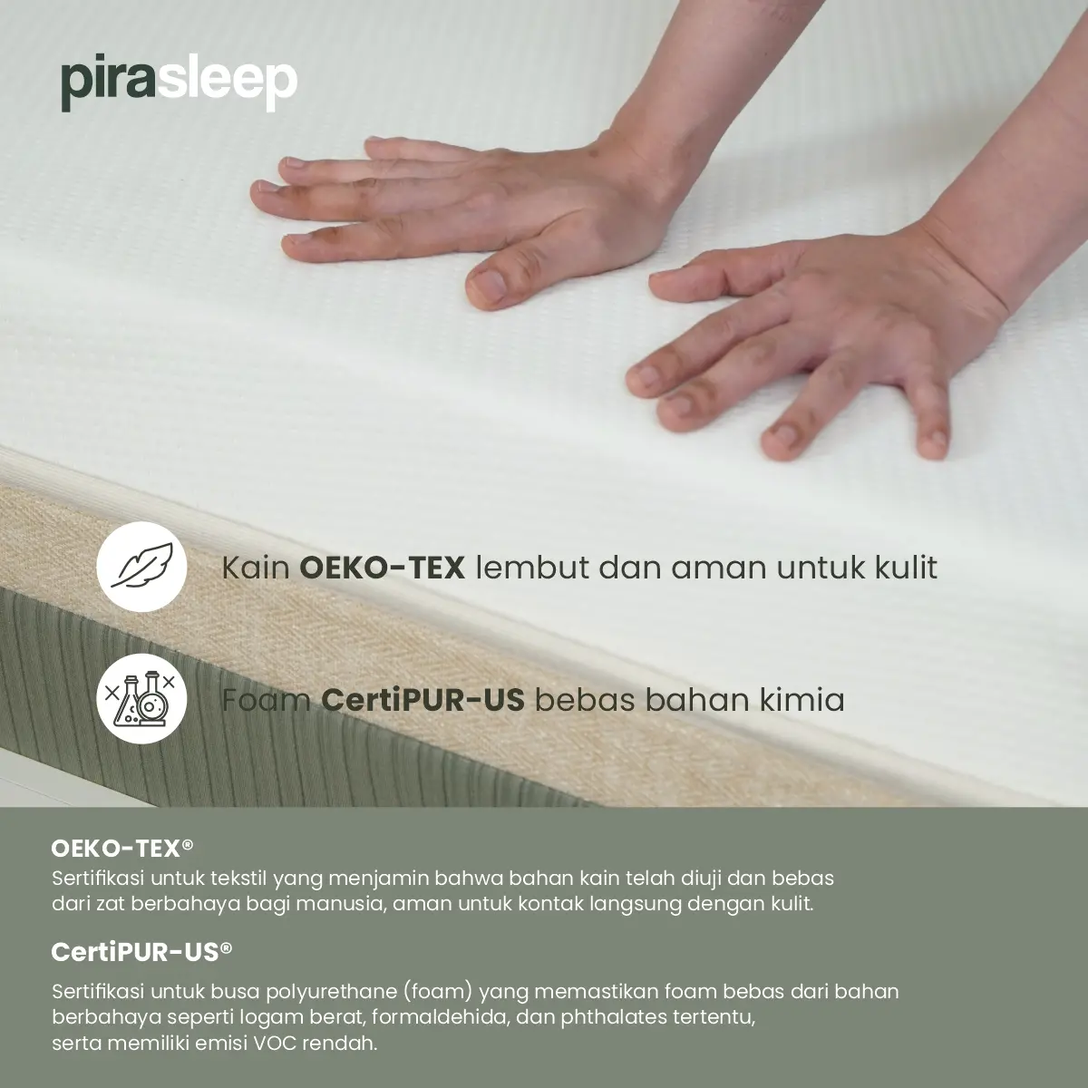 PIRA SLEEP 1 FEPS MF120 WHITE - CREAM + ARUNA NS35 WHITE - PRO OAK + ATLA CR 120 WHITE - foto 6