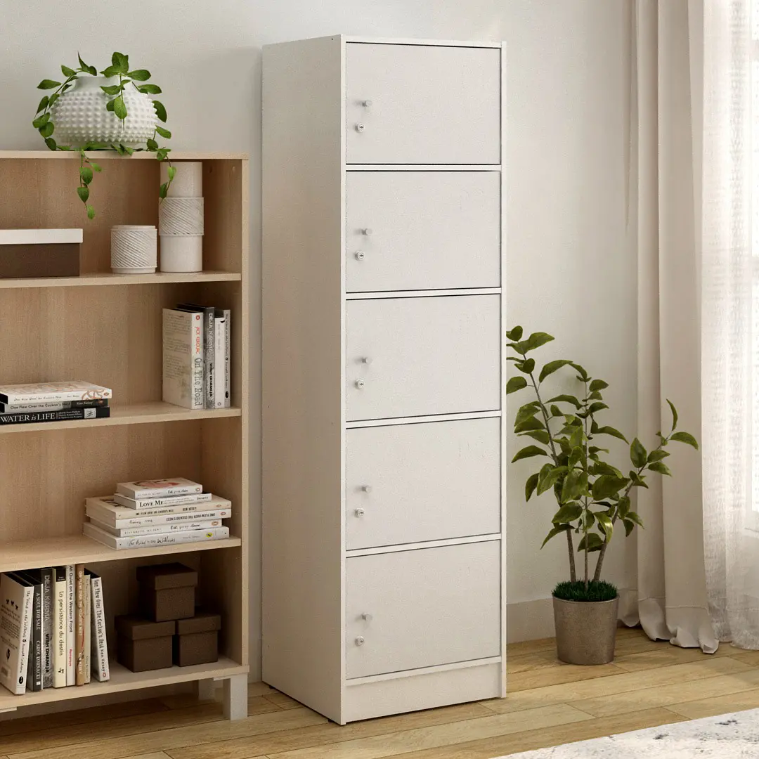 PIRA METROPOLIS - ALBA RSG 5 TS RAK SERBAGUNA / LEMARI SUSUN warna WHITE - METROPOLIS - foto 7