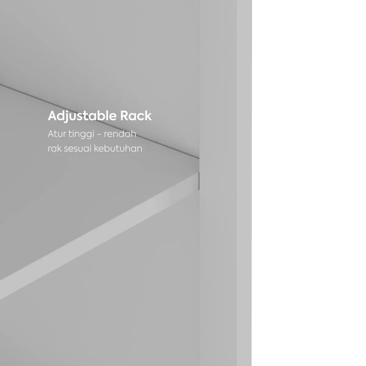 WORKDESIGN BURO AVA MBC 2 FG RAK BUKU BESI / LEMARI ARSIP KANTOR warna WHITE - WORKDESIGN - foto 5