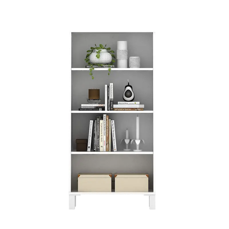 PIRA OX - POLKA BC60 RAK BUKU MINIMALIS SERBAGUNA 4 TINGKAT warna WHITE SM - PIRA OX - foto 6