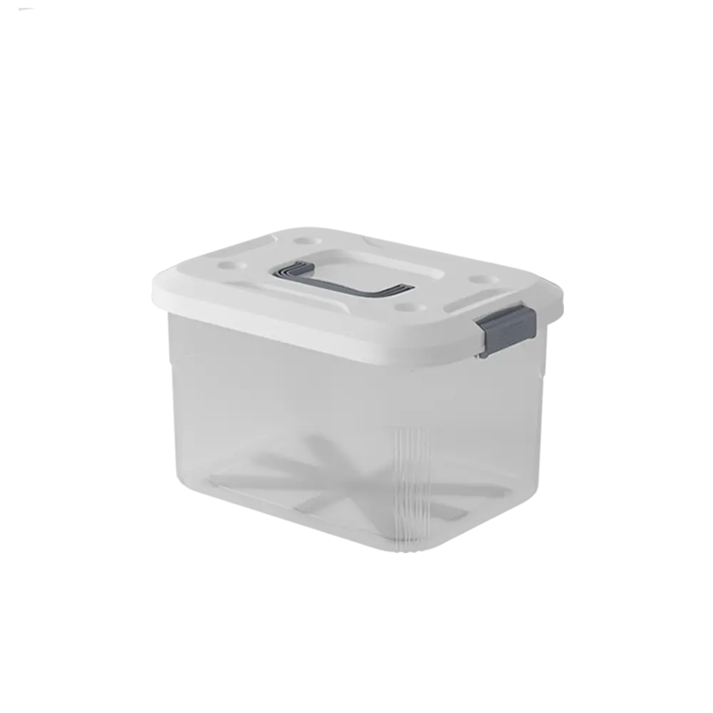 PIRA HOME -  MIZU PSB 14L CONTAINER BOX / BOX PLASTIK / KOTAK PENYIMPANAN warna CLEAR WHITE - PIRA HOME - foto 5