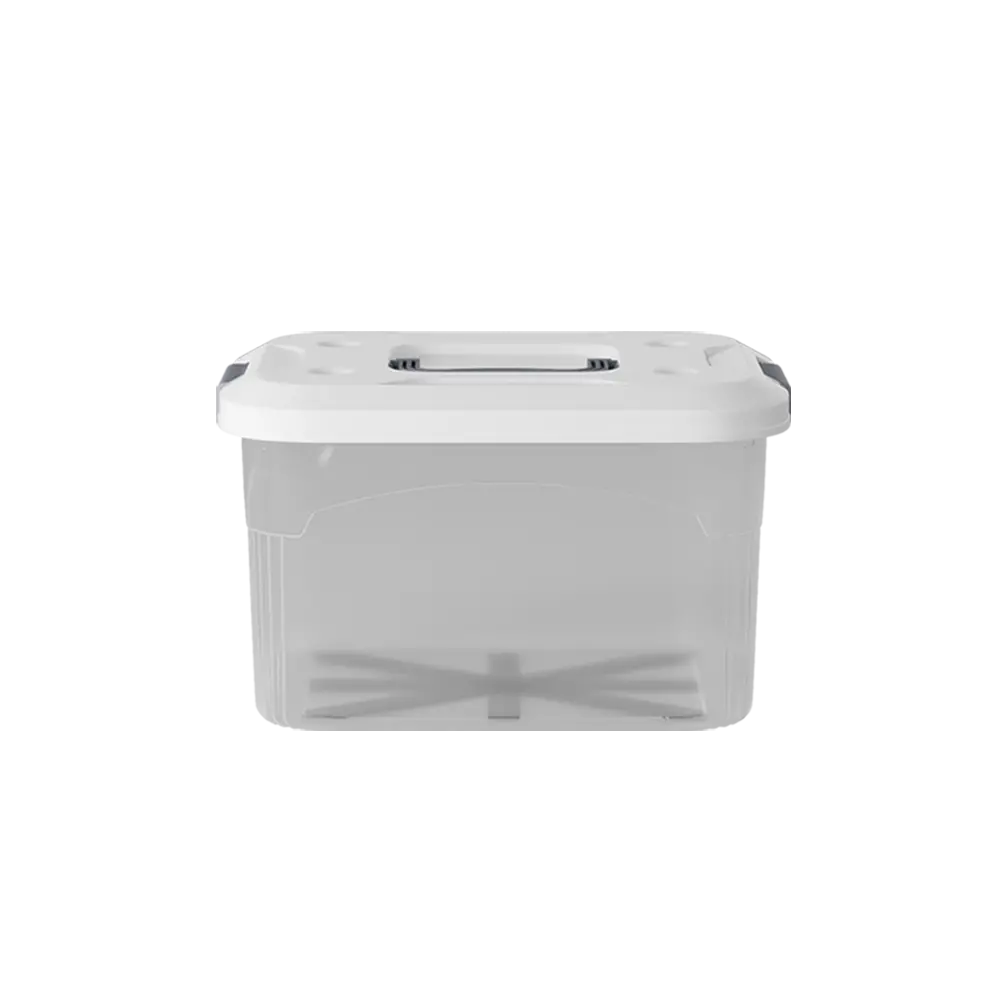 PIRA HOME -  MIZU PSB 14L CONTAINER BOX / BOX PLASTIK / KOTAK PENYIMPANAN warna CLEAR WHITE - PIRA HOME - foto 4
