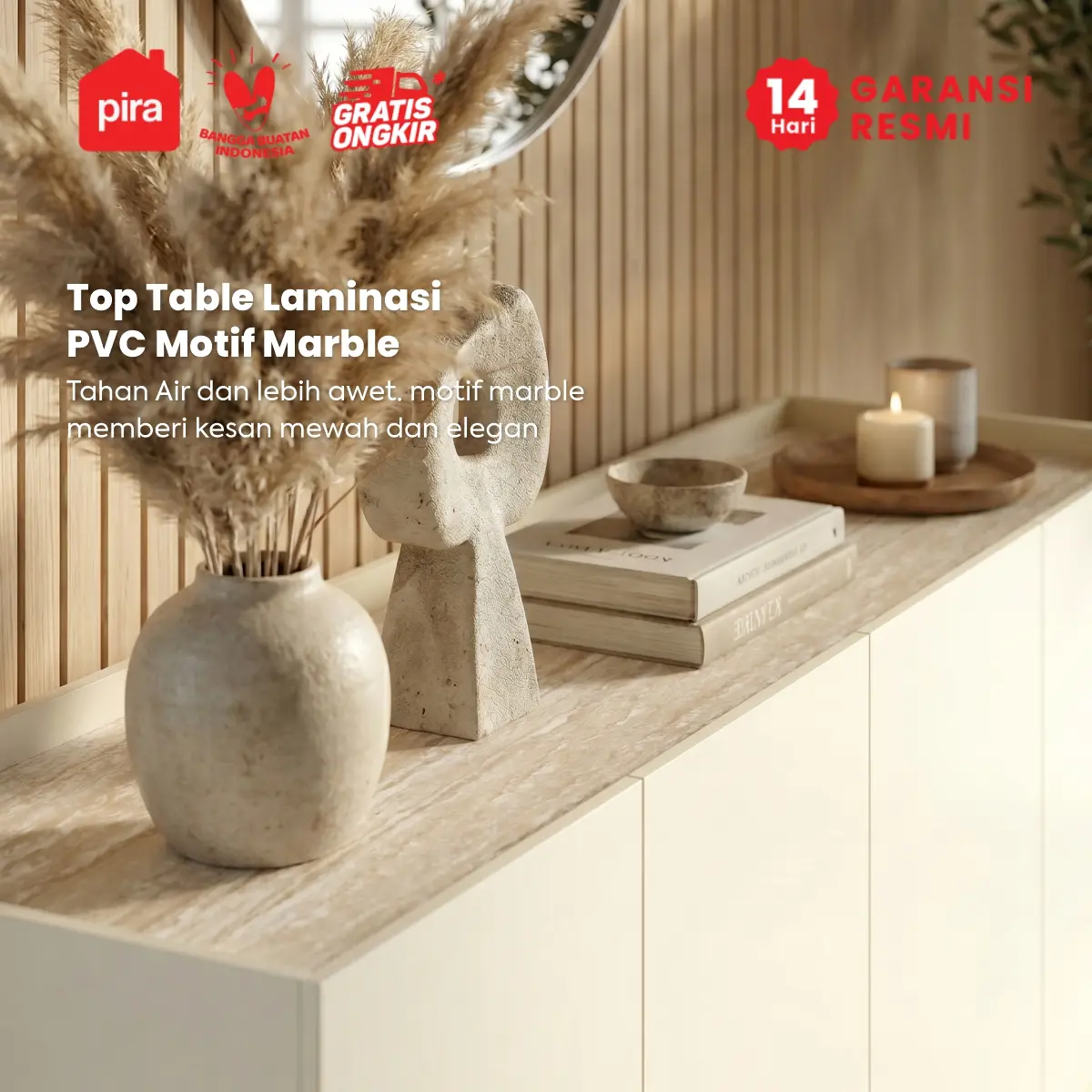 PIRA METROPOLIS OX - ABRAM SB160 BUFET / SIDEBOARD / LEMARI KABINET / KABINET TV / MEJA TV warna LIGHT TAUPE-TRAVERTINE - PIRA METROPOLIS - foto 4
