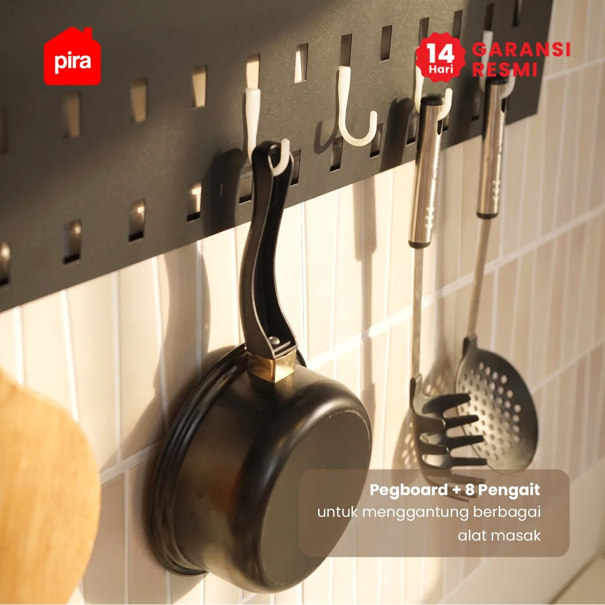 PIRA - DISH AVA MDR65 H RAK PIRING / RAK PIRING GANTUNG / RAK DAPUR / RAK WASTAFEL / RAK PENGERING PIRING warna BLACK - PIRA - foto 7