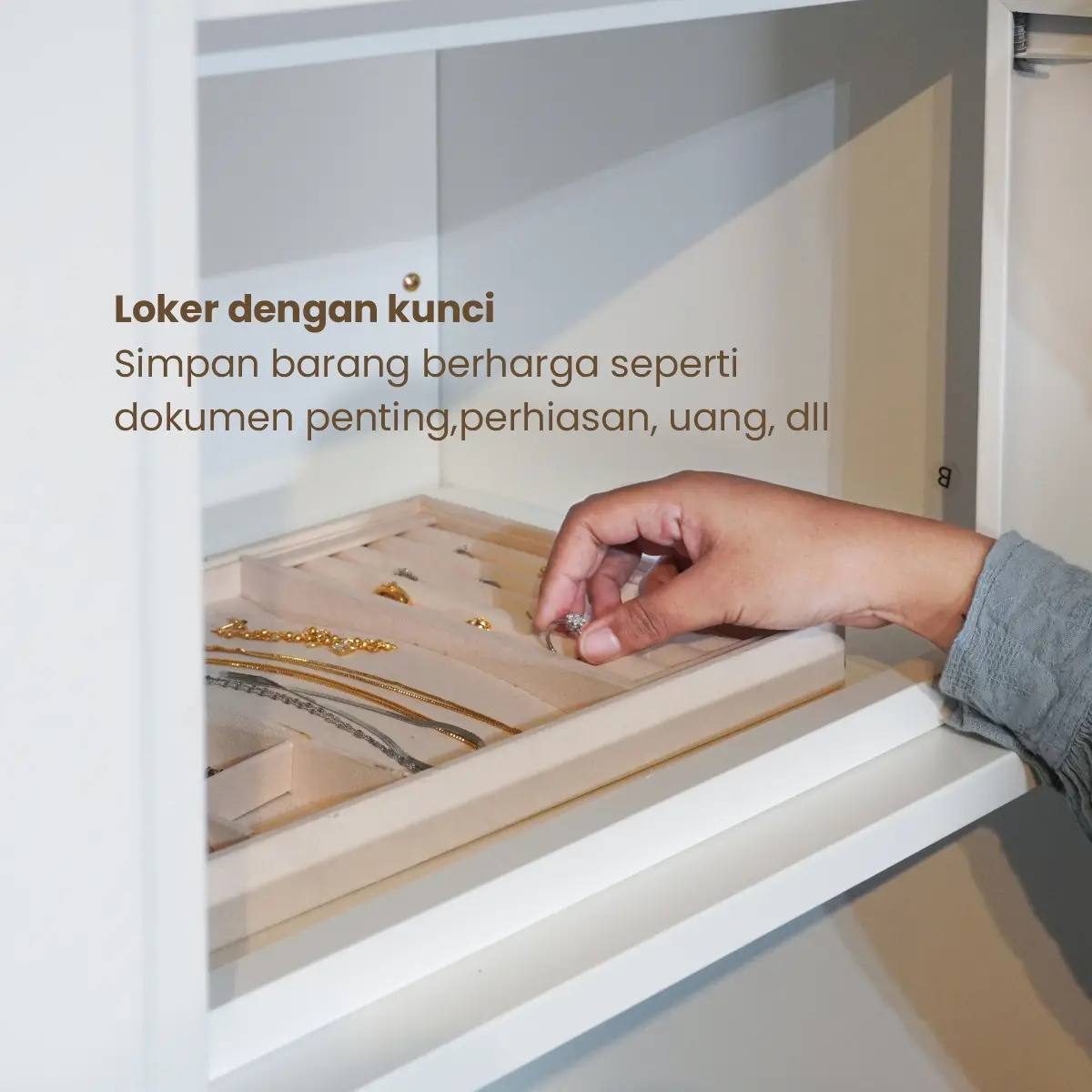 PIRA - SHUTTER 90 MWDSL LEMARI PAKAIAN BESI SLIDING / PINTU GESER warna WHITE - PIRA - foto 7