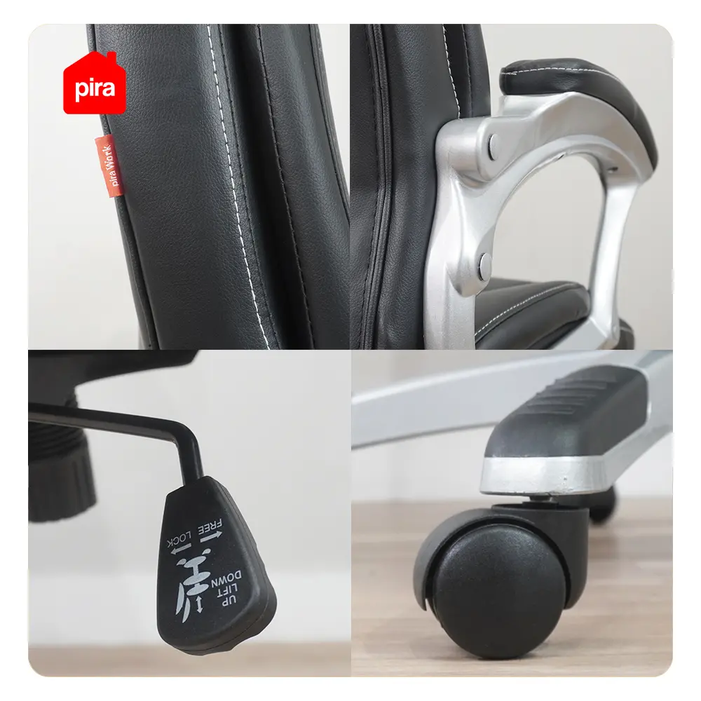 PIRA WORK - TAYLOR PC KURSI KERJA / KURSI KANTOR PRESIDENT CHAIR HITAM - BLACK warna BLACK - PIRA WORK - foto 9