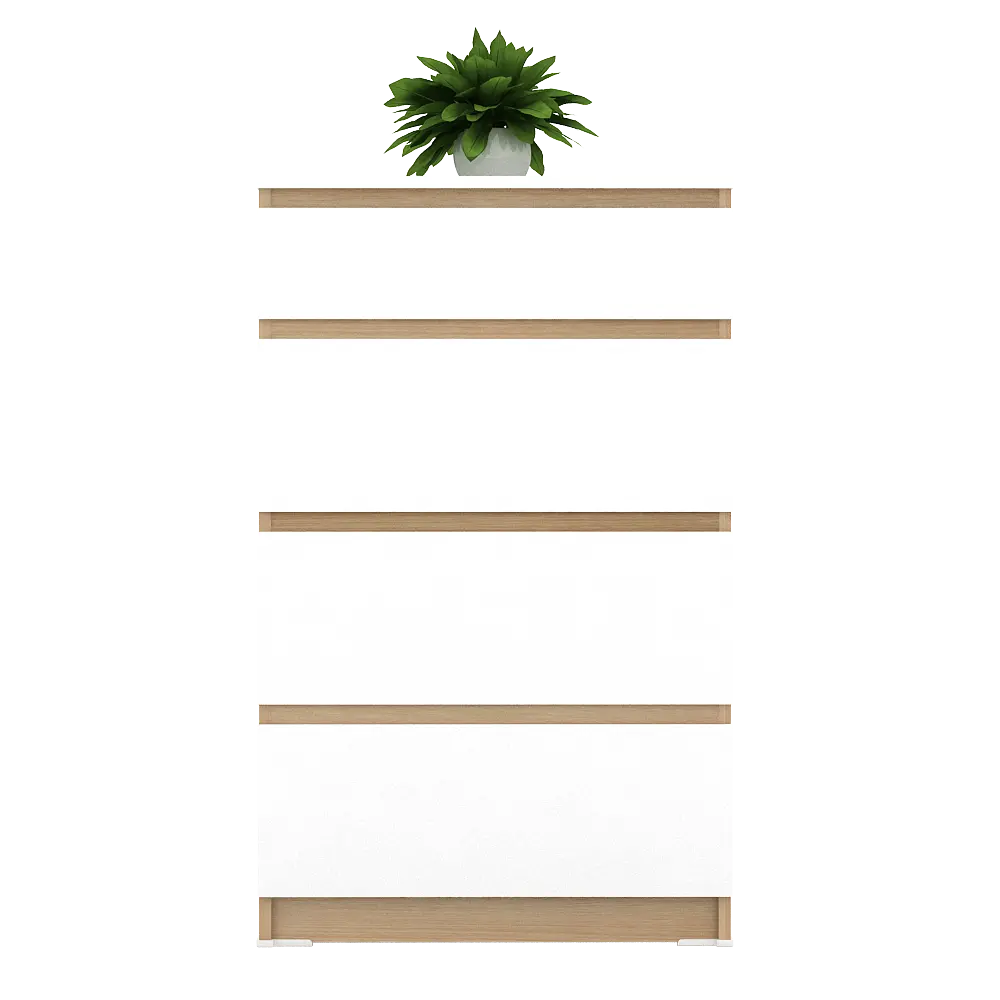 PIRA - LINUS CH4 LEMARI LACI warna WHITE SM - PRO OAK - LINES - PIRA - foto 4