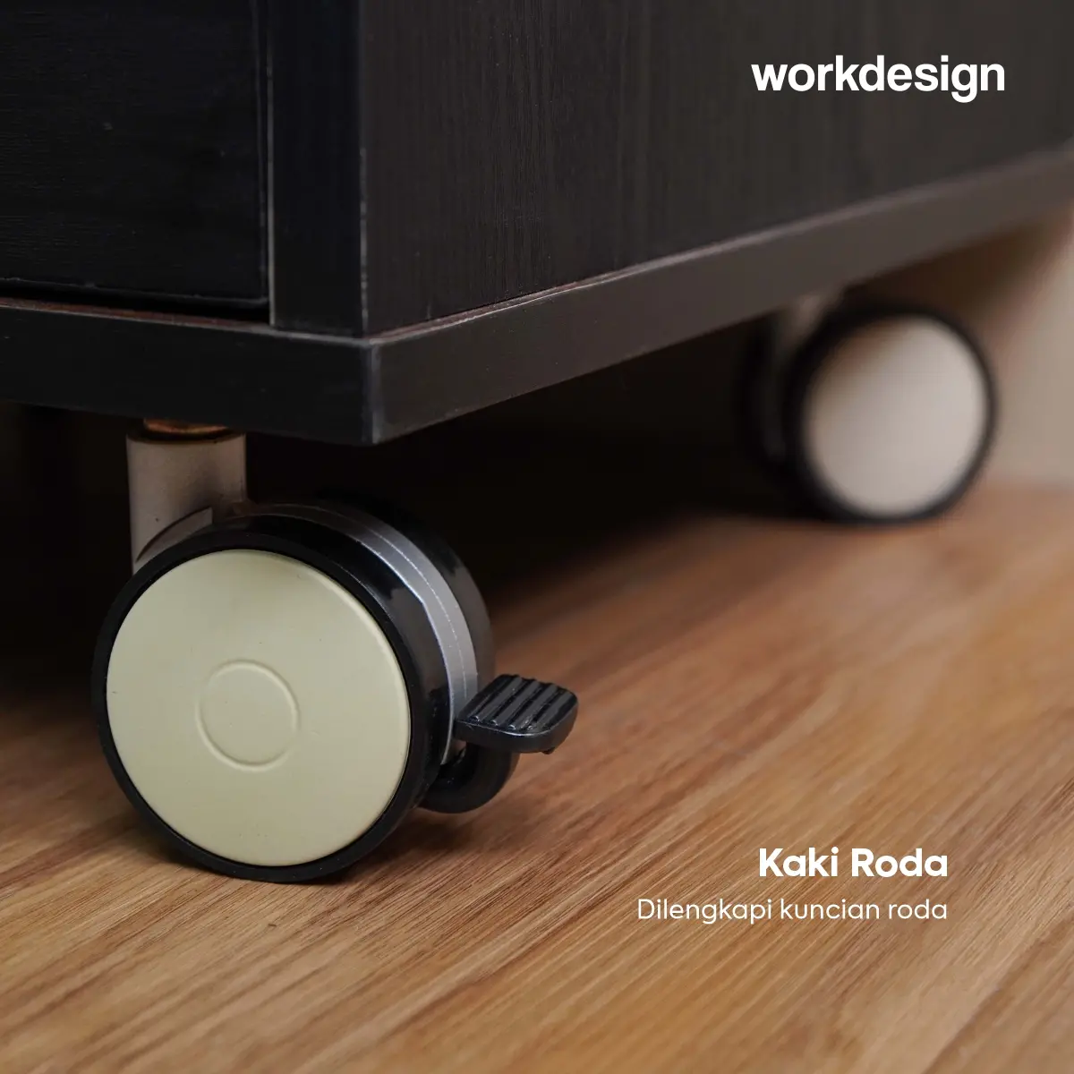 WORKDESIGN CODA PD40 PEDESTAL / LEMARI LACI / LEMARI ARSIP KANTOR warna BLACK OAK - WORKDESIGN - foto 6