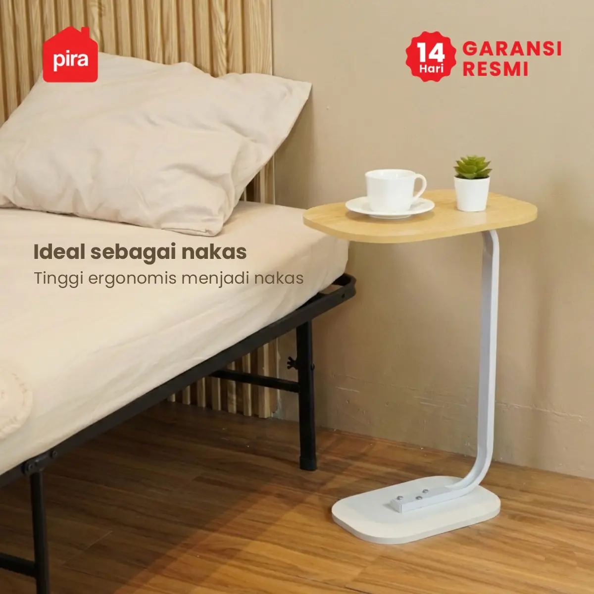 PIRA - TOGI ET40 MEJA KOPI / MEJA KECIL / MEJA SUDUT SOFA / MEJA SAMPING warna WHITE - PIRA - foto 7