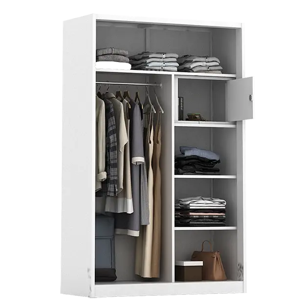 PIRA - STEEL 120N MWDSL LEMARI PAKAIAN BESI SLIDING / PINTU GESER warna WHITE - METROPOLIS - foto 4