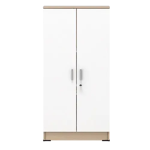 PIRA METROPOLIS - ARUNA BLS60 LEMARI PAKAIAN KECIL 2 PINTU FULL RAK / LEMARI BAJU warna PRO OAK - WHITE - PIRA METROPOLIS OX - foto 5
