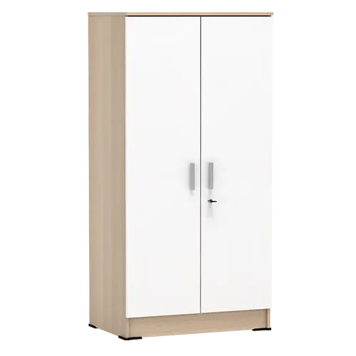 PIRA METROPOLIS - ARUNA BLS60 LEMARI PAKAIAN KECIL 2 PINTU FULL RAK / LEMARI BAJU warna PRO OAK - WHITE - PIRA METROPOLIS OX - foto 7