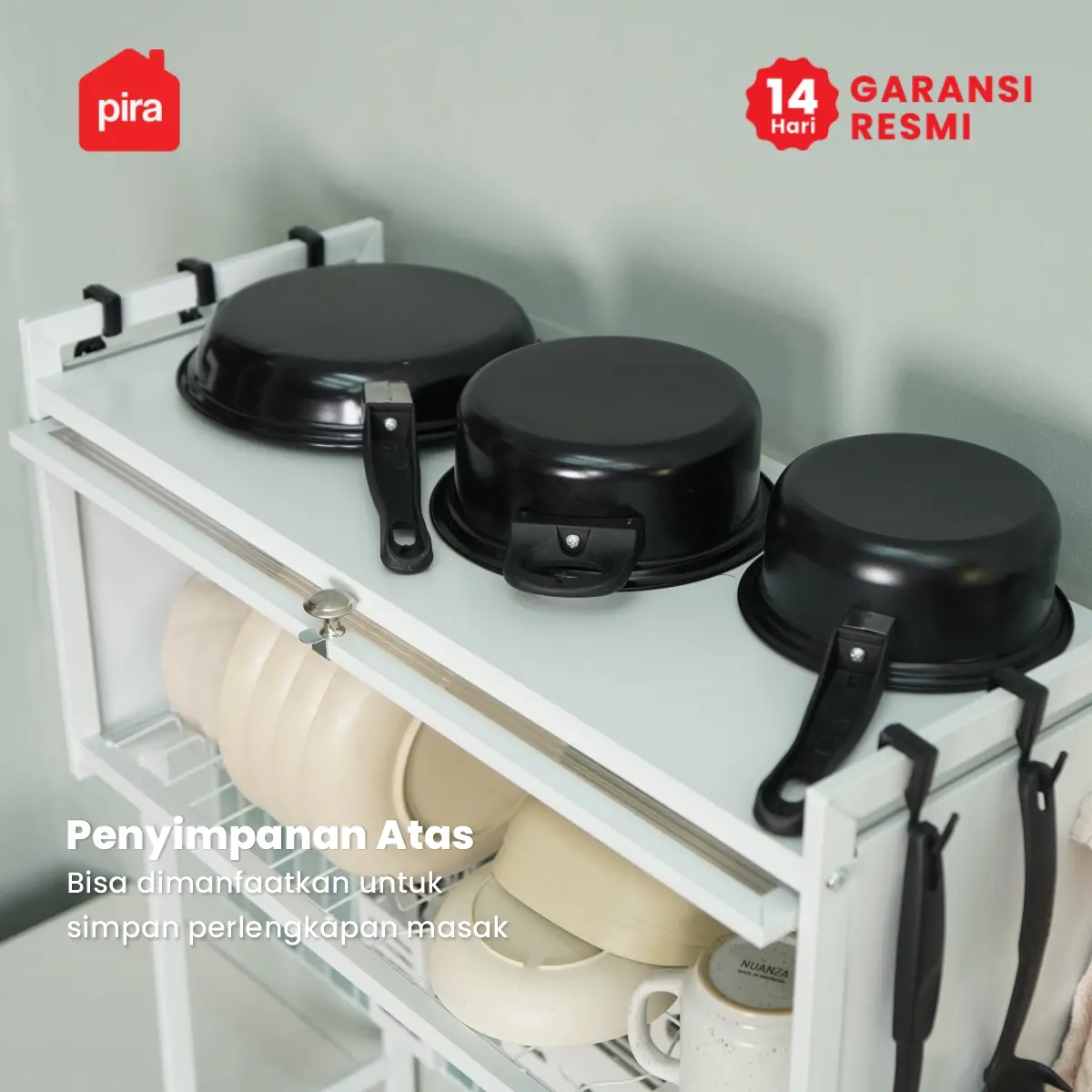 PIRA HOME - DISH MDR65 RAK PIRING / RAK DAPUR / RAK CUCI PIRING / RAK WASTAFEL / RAK PENGERING PIRING warna BLACK - PIRA HOME - foto 6
