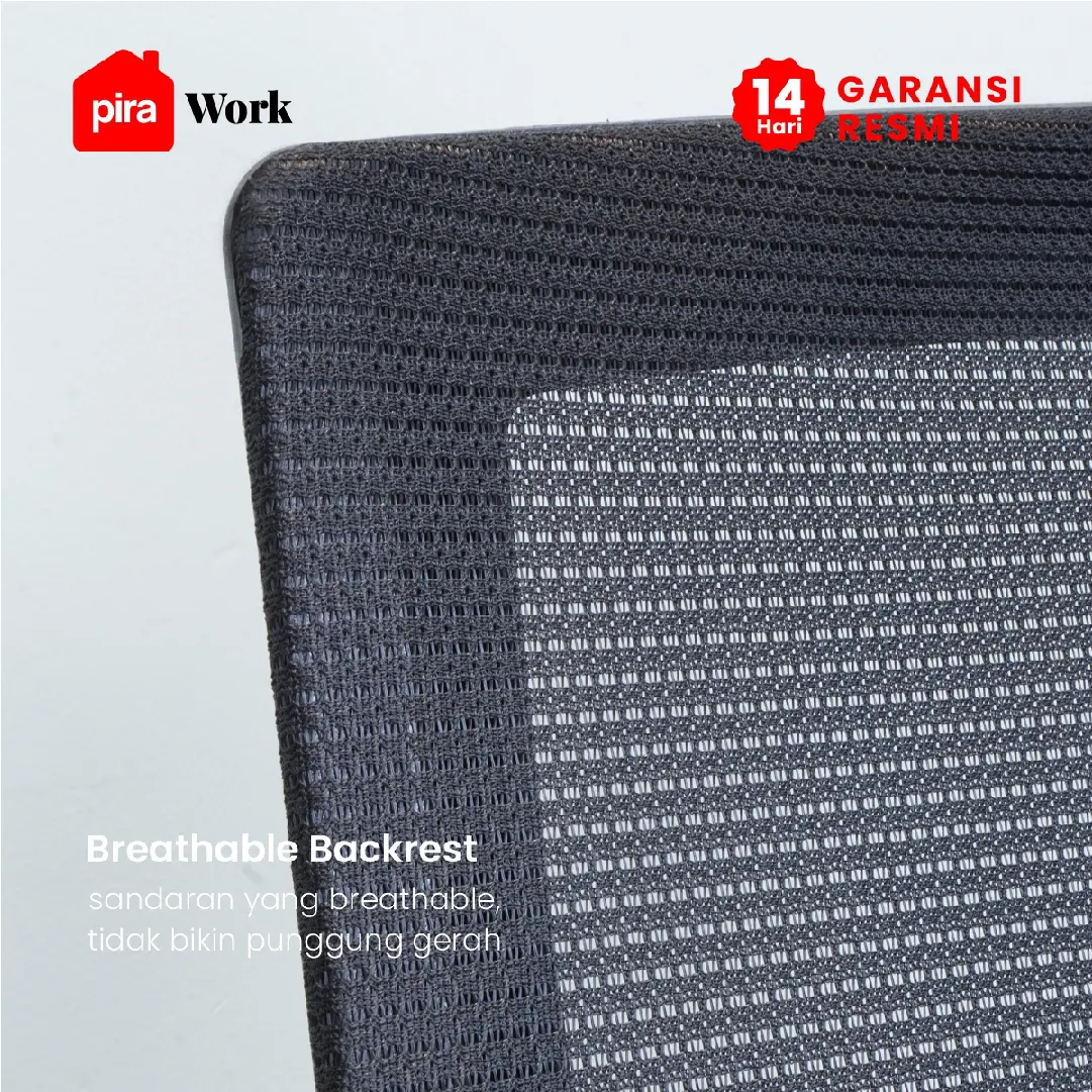 PIRA WORK - KYLO A EC KURSI KERJA / KURSI KANTOR / KURSI EKSEKUTIF warna BLACK - GREY - PIRA WORK - foto 8