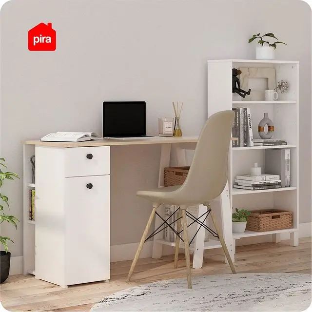 PIRA OX - POLKA BC60 RAK BUKU MINIMALIS SERBAGUNA 4 TINGKAT warna WHITE SM - PIRA OX - foto 3