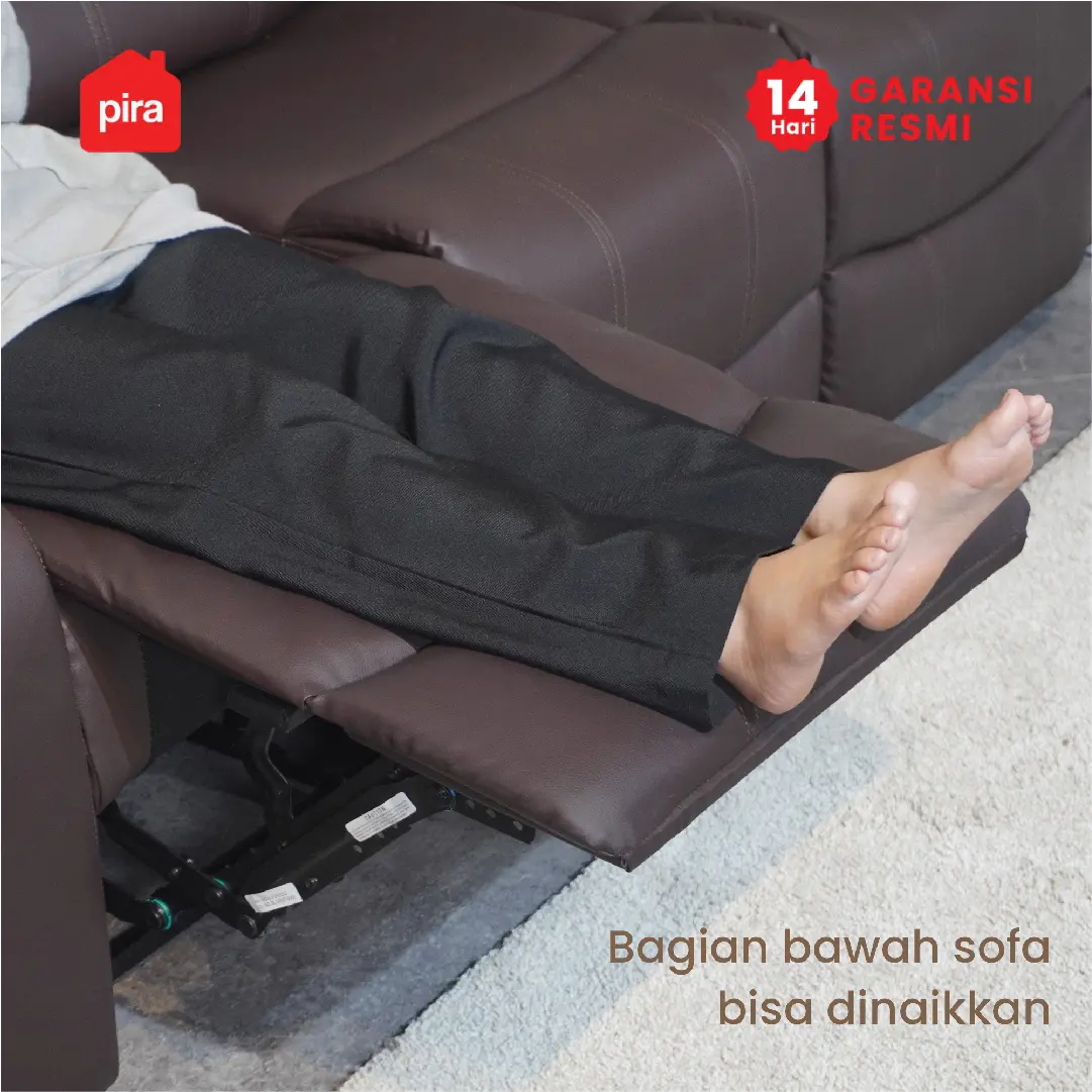 PIRA - BISHOP 2 RS SOFA RECLINER / SOFA 2 SEAT warna DARK BROWN - BAVARIAN - foto 8