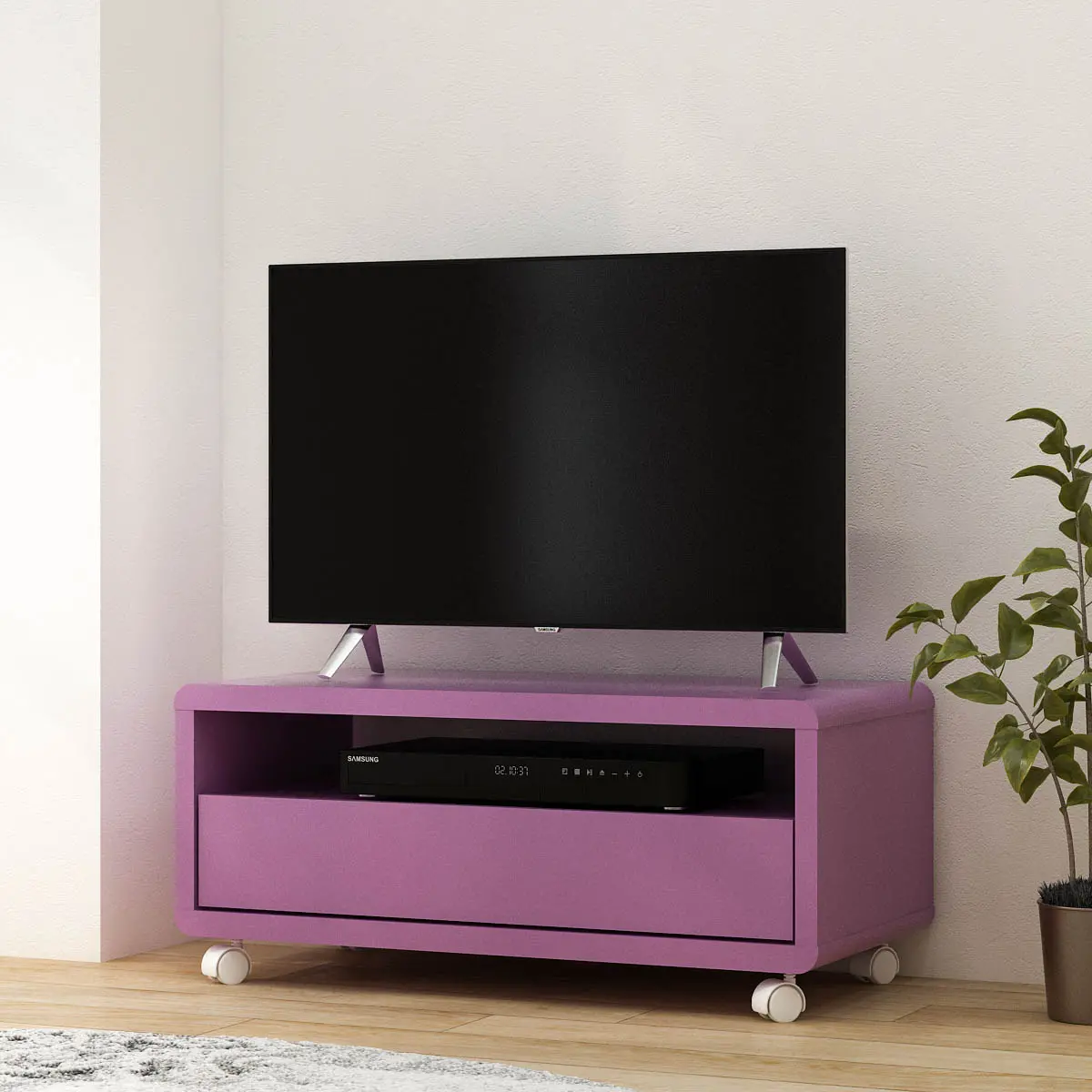 PIRA OX - JEFTV S1 MEJA TV/RAK TV warna PURPLE - PIRA OX - foto 2