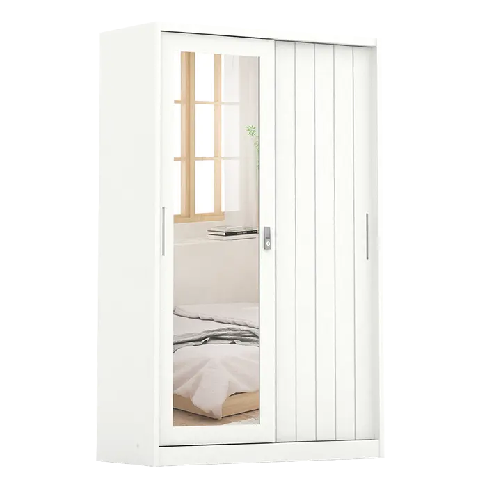 PIRA - SAXON A 120A N MWDSL LEMARI PAKAIAN BESI SLIDING / PINTU GESER warna WHITE - PIRA - foto 7