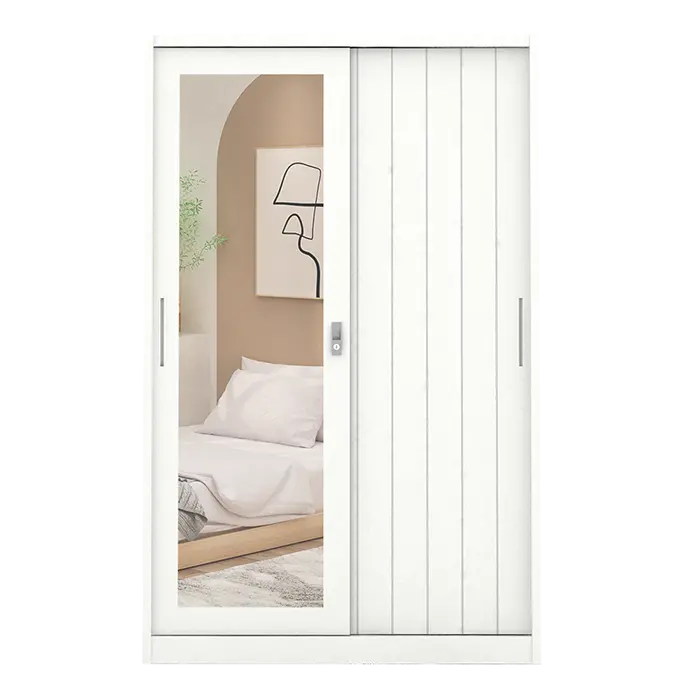 PIRA - SAXON A 120A N MWDSL LEMARI PAKAIAN BESI SLIDING / PINTU GESER warna WHITE - PIRA - foto 8