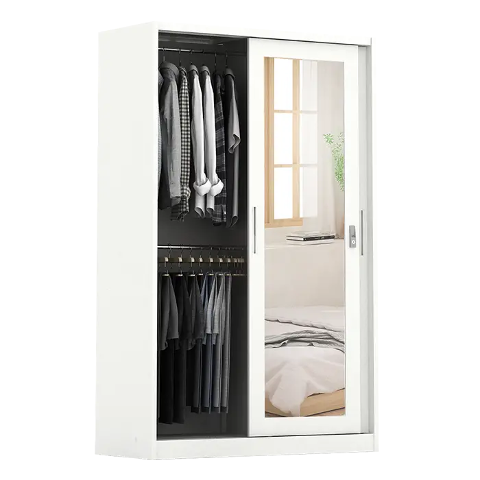 PIRA - SAXON A 120A N MWDSL LEMARI PAKAIAN BESI SLIDING / PINTU GESER warna WHITE - PIRA - foto 9