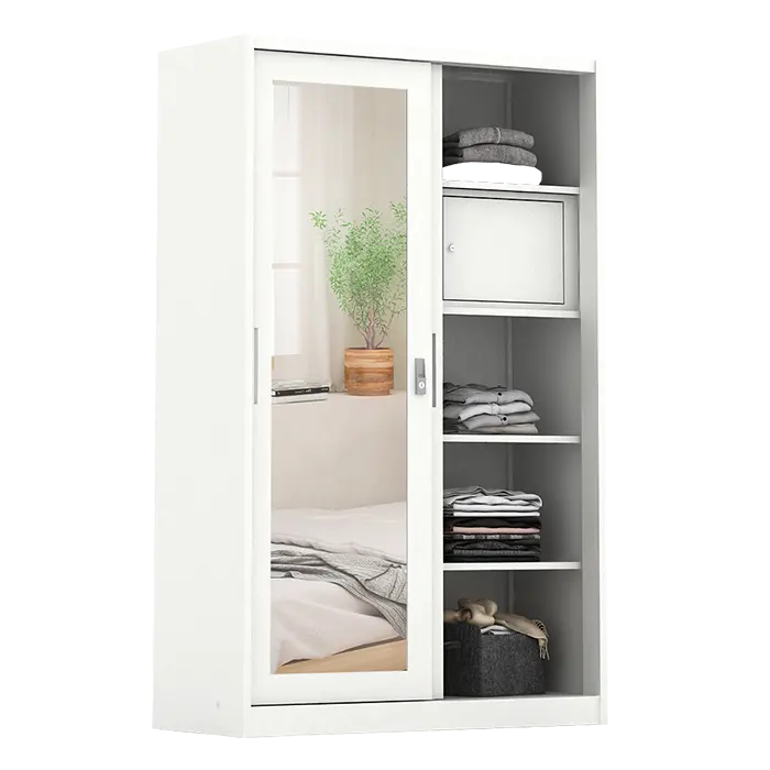 PIRA - SAXON A 120A N MWDSL LEMARI PAKAIAN BESI SLIDING / PINTU GESER warna WHITE - PIRA - foto 10